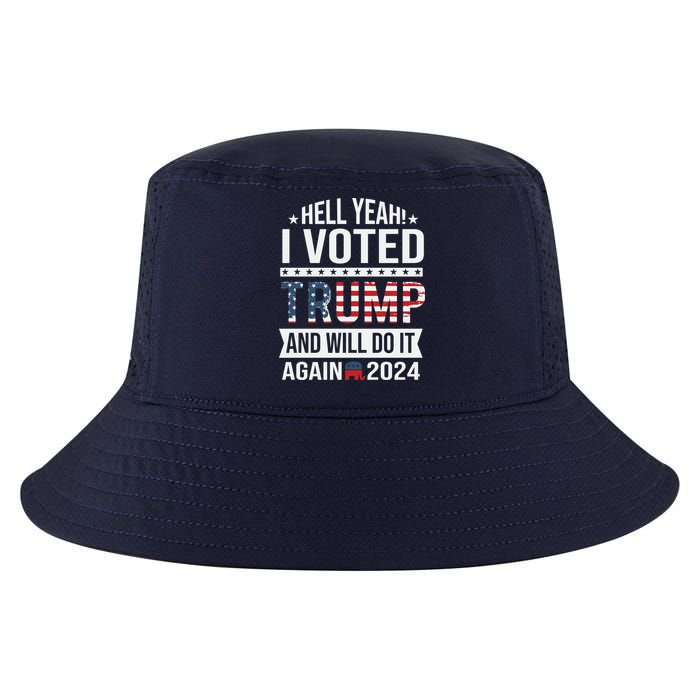 Hell Yeah! I Voted Trump Cool Comfort Performance Bucket Hat
