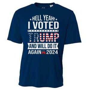 Hell Yeah! I Voted Trump Cooling Performance Crew T-Shirt