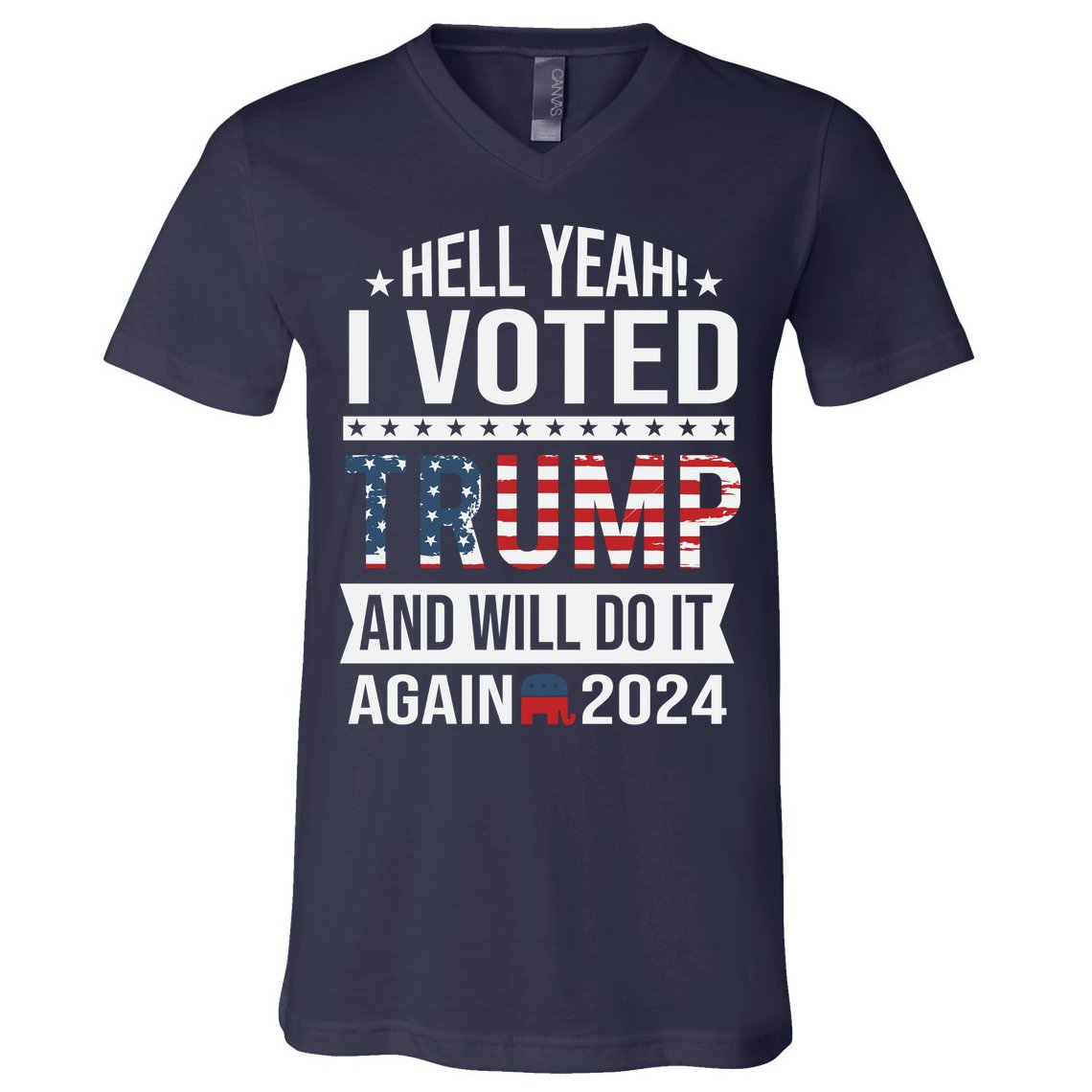 Hell Yeah! I Voted Trump V-Neck T-Shirt