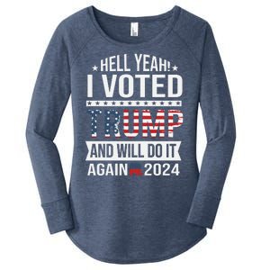 Hell Yeah! I Voted Trump Women's Perfect Tri Tunic Long Sleeve Shirt