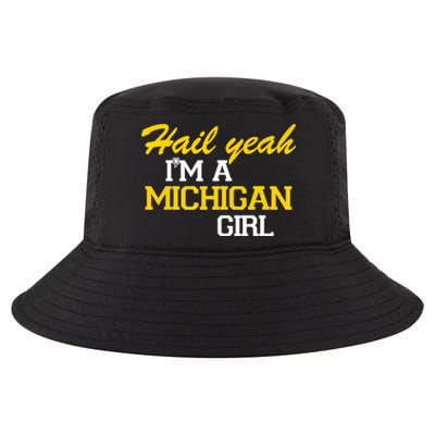 Hail Yeah I'm A Michigan Girl Cool Comfort Performance Bucket Hat