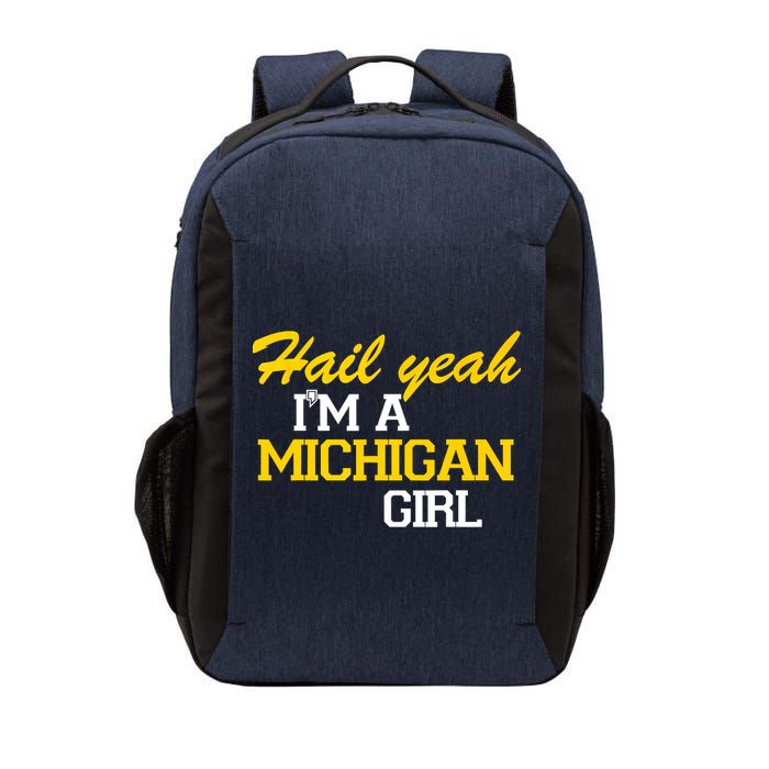 Hail Yeah I'm A Michigan Girl Vector Backpack