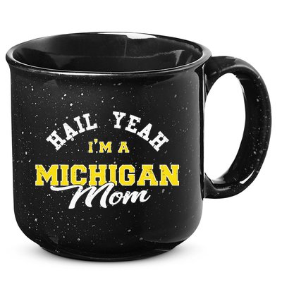 HAIL YEAH IM A MICHIGAN MOM Proud Michigan College USA 15oz Campfire Ceramic Mug