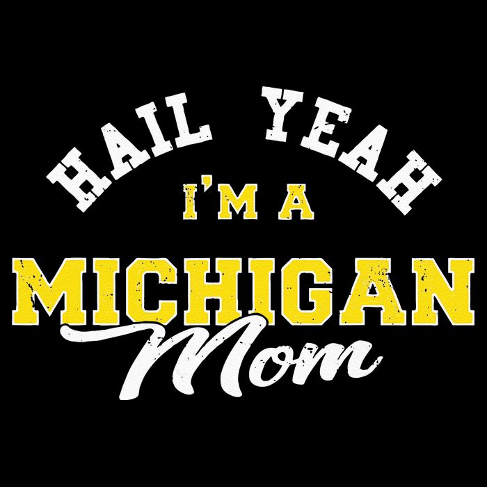 HAIL YEAH IM A MICHIGAN MOM Proud Michigan College USA Zip Tote Bag