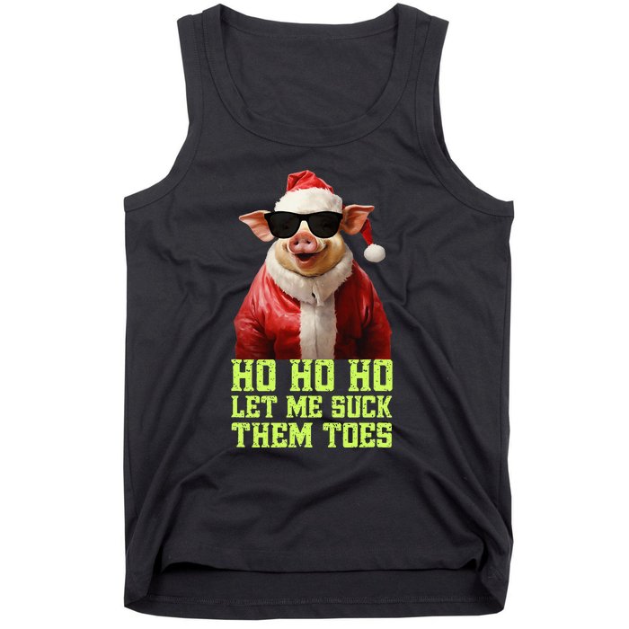 Hell Yeah I Suck Toes Weird Festive Embarrassing Christmas Tank Top