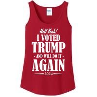 Hell Yeah I Voted Trump 2024 Ladies Essential Tank