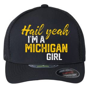 Hail Yeah I'm a Michigan Michigan Flexfit Unipanel Trucker Cap