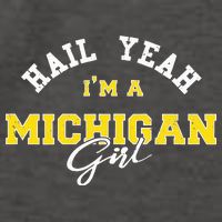 HAIL YEAH I'M A MICHIGAN GIRL Proud to be from Michigan USA Vector Backpack