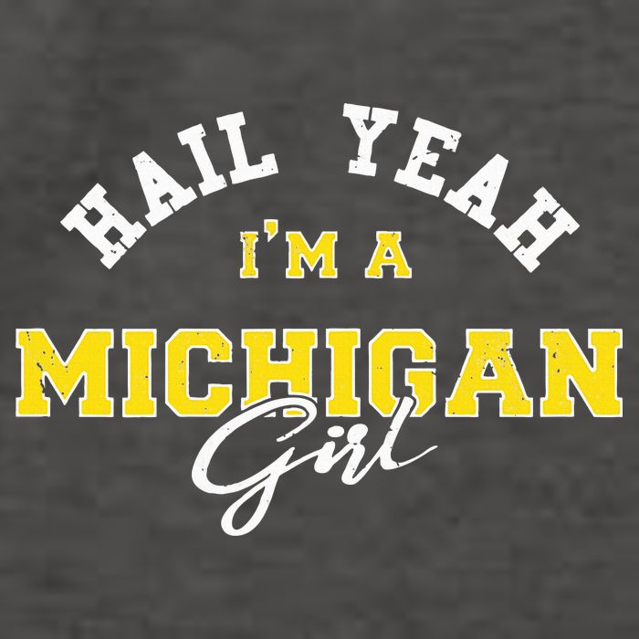 HAIL YEAH I'M A MICHIGAN GIRL Proud to be from Michigan USA Vector Backpack