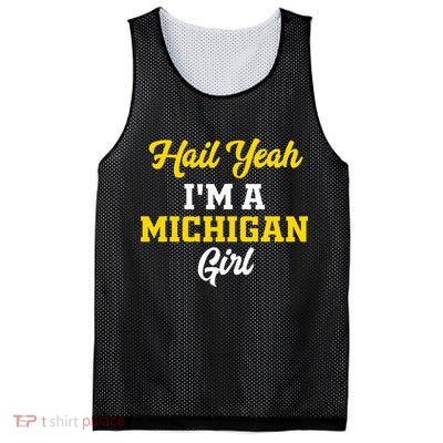 Hail Yeah I'm a Michigan Mesh Reversible Basketball Jersey Tank