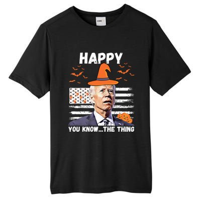 Happy You Know The Thing Funny Joe Biden Halloween Costume Tall Fusion ChromaSoft Performance T-Shirt