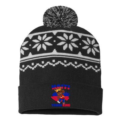 Haiti Young King 1804 Haiti Haitian Independence USA-Made Snowflake Beanie