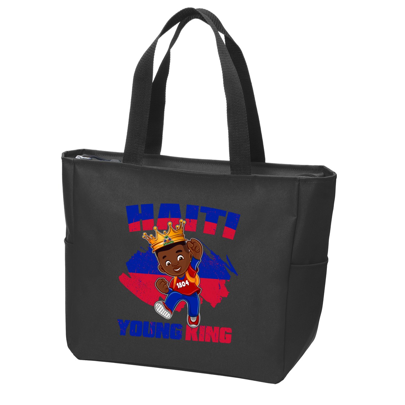 Haiti Young King 1804 Haiti Haitian Independence Zip Tote Bag