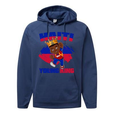 Haiti Young King 1804 Haiti Haitian Independence Performance Fleece Hoodie