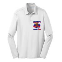 Haiti Young King 1804 Haiti Haitian Independence Silk Touch Performance Long Sleeve Polo