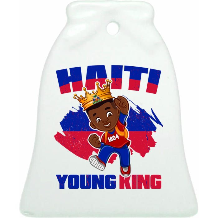 Haiti Young King 1804 Haiti Haitian Independence Ceramic Bell Ornament