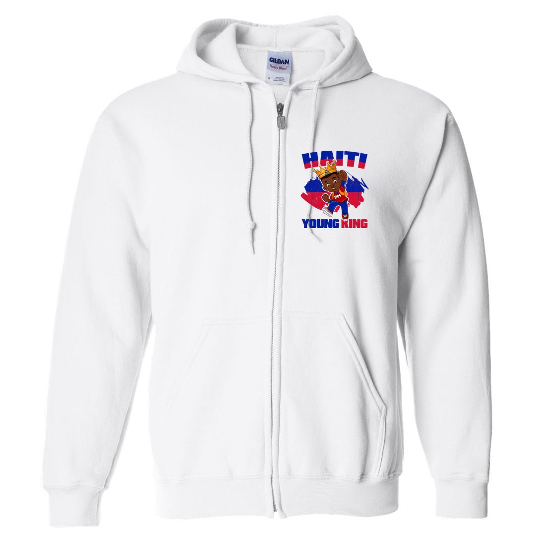 Haiti Young King 1804 Haiti Haitian Independence Full Zip Hoodie