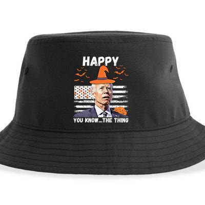 Happy You Know The Thing Funny Joe Biden Halloween Costume Sustainable Bucket Hat