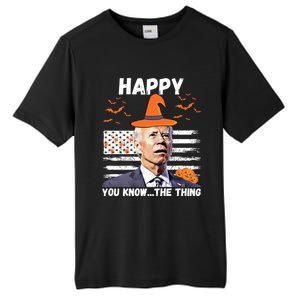 Happy You Know The Thing Funny Joe Biden Halloween Costume Tall Fusion ChromaSoft Performance T-Shirt