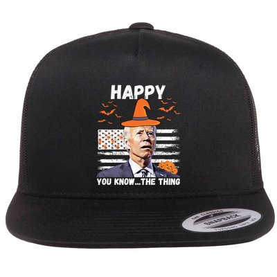 Happy You Know The Thing Funny Joe Biden Halloween Costume Flatbill Hat