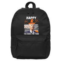 Happy You Know The Thing Funny Joe Biden Halloween Costume 16 in Basic Backpack