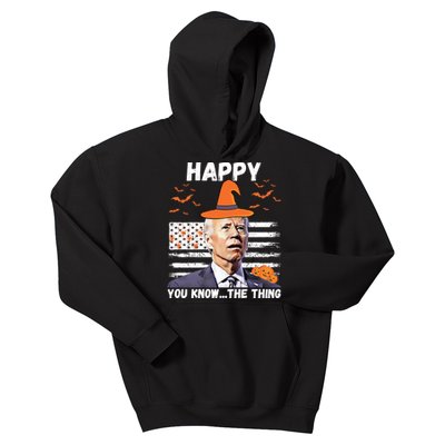 Happy You Know The Thing Funny Joe Biden Halloween Costume Kids Hoodie