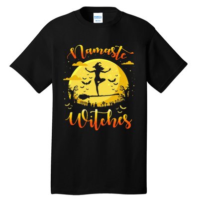 Halloween Yoga Lover Costume Gifts Namaste Witches Tall T-Shirt