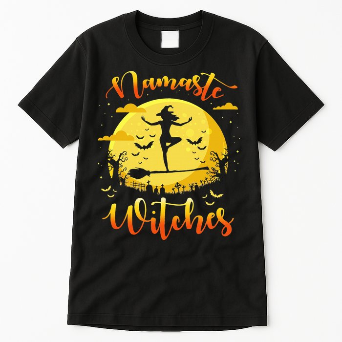 Halloween Yoga Lover Costume Gifts Namaste Witches Tall T-Shirt