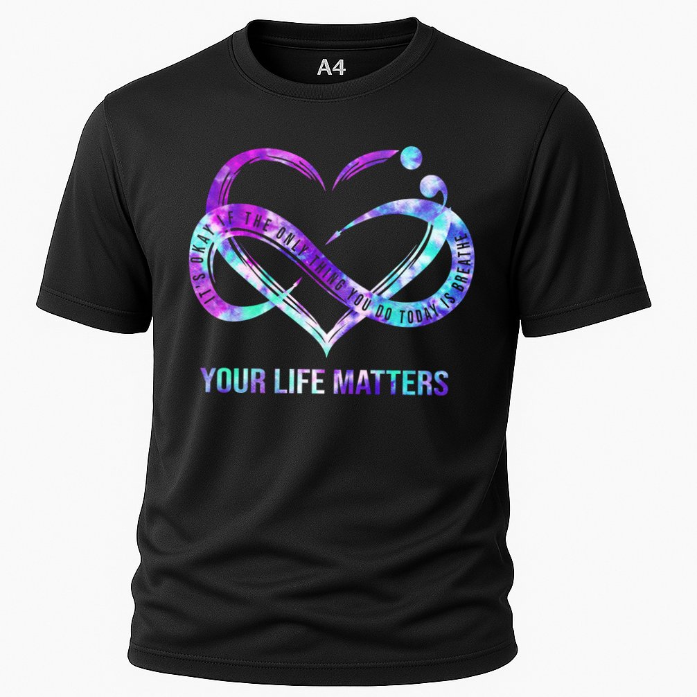 Heart Your Life Matters Suicide Prevention Awareness Performance Shirt