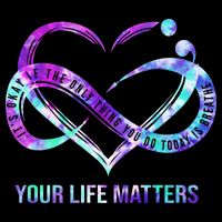 Heart Your Life Matters Suicide Prevention Awareness Impact Tech Backpack