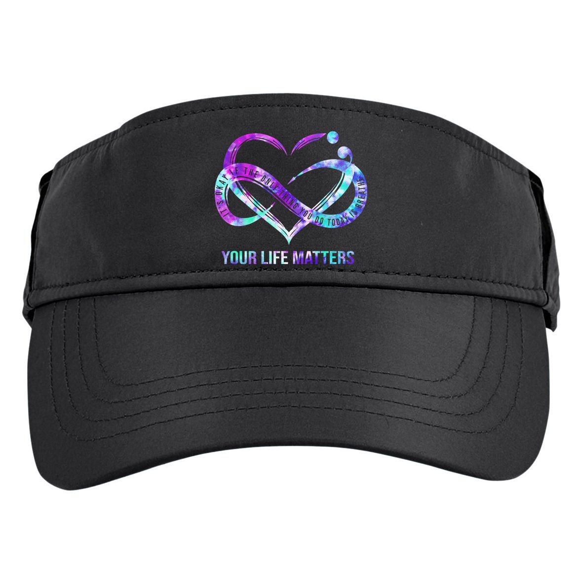 Heart Your Life Matters Suicide Prevention Awareness Adult Drive Performance Visor