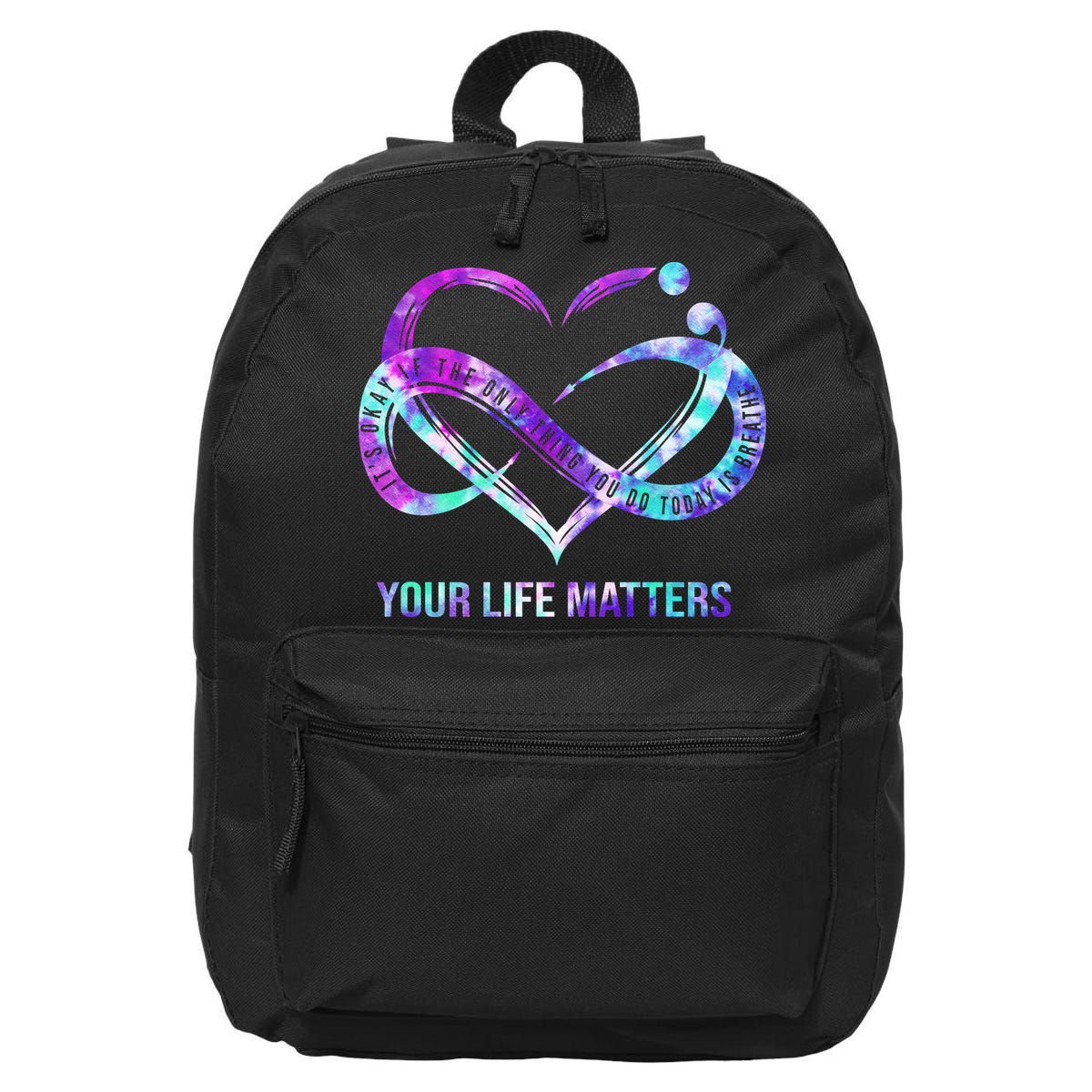Heart Your Life Matters Suicide Prevention Awareness 16 in Basic Backpack