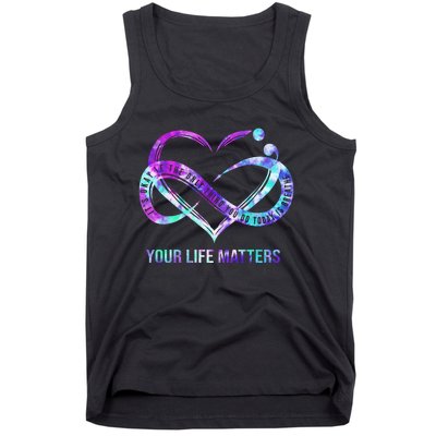 Heart Your Life Matters Suicide Prevention Awareness Tank Top