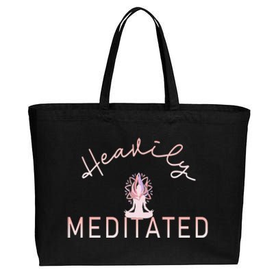 Heavily Yoga Meditated Gift Cotton Canvas Jumbo Tote