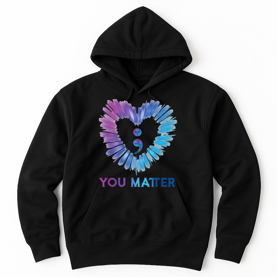 Heart You Matter 988 Suicide Prevention Awareness Hoodie