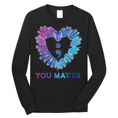 Heart You Matter 988 Suicide Prevention Awareness Long Sleeve Shirt