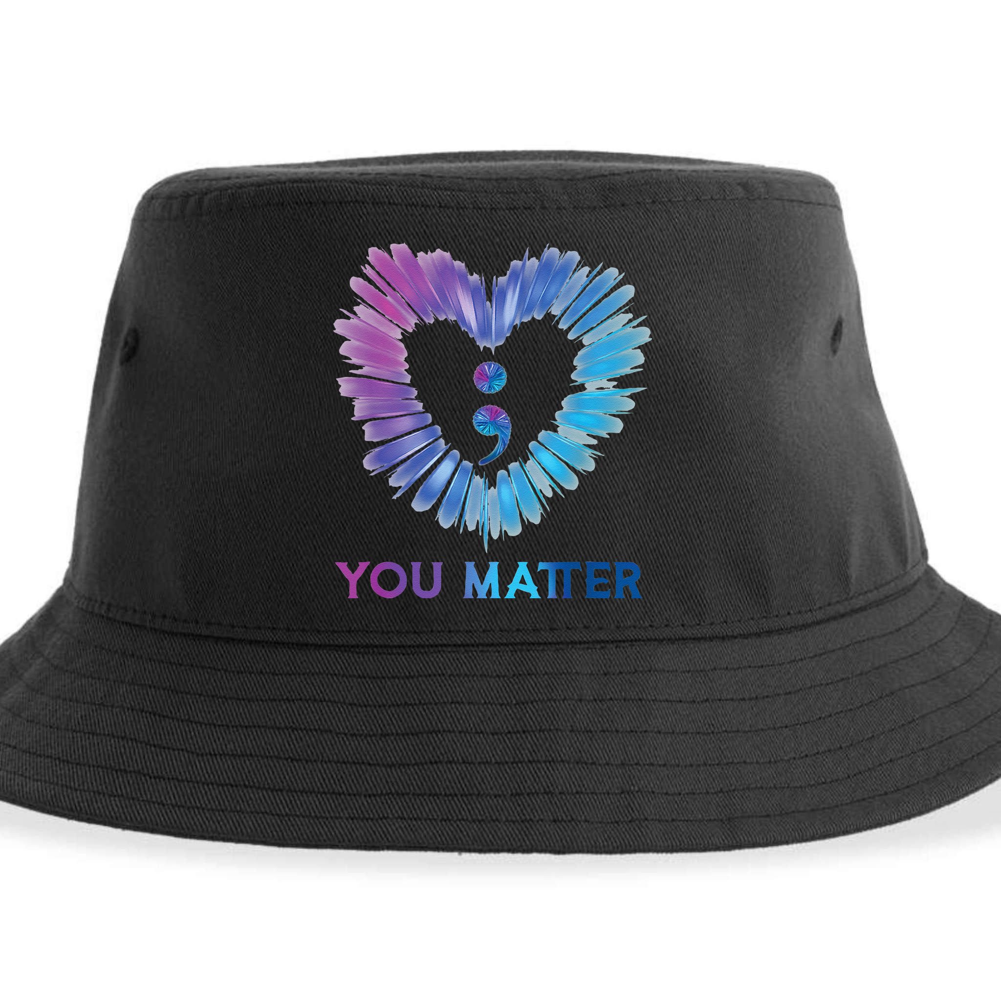 Heart You Matter 988 Suicide Prevention Awareness Sustainable Bucket Hat