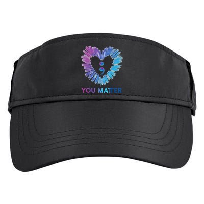 Heart You Matter 988 Suicide Prevention Awareness Adult Drive Performance Visor