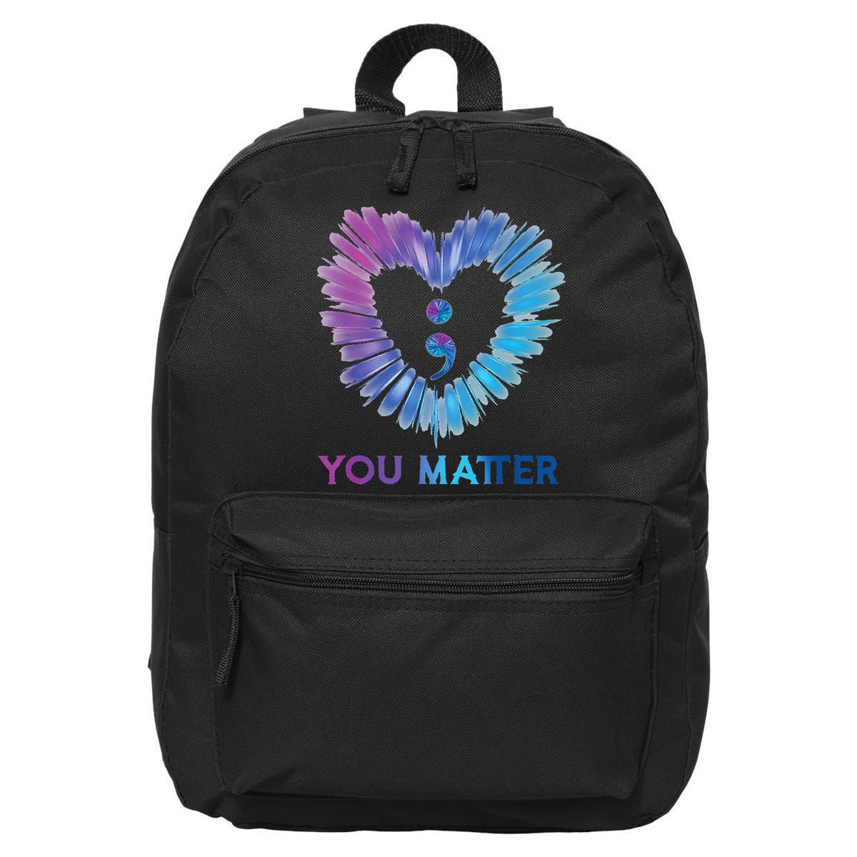 Heart You Matter 988 Suicide Prevention Awareness 16 in Basic Backpack
