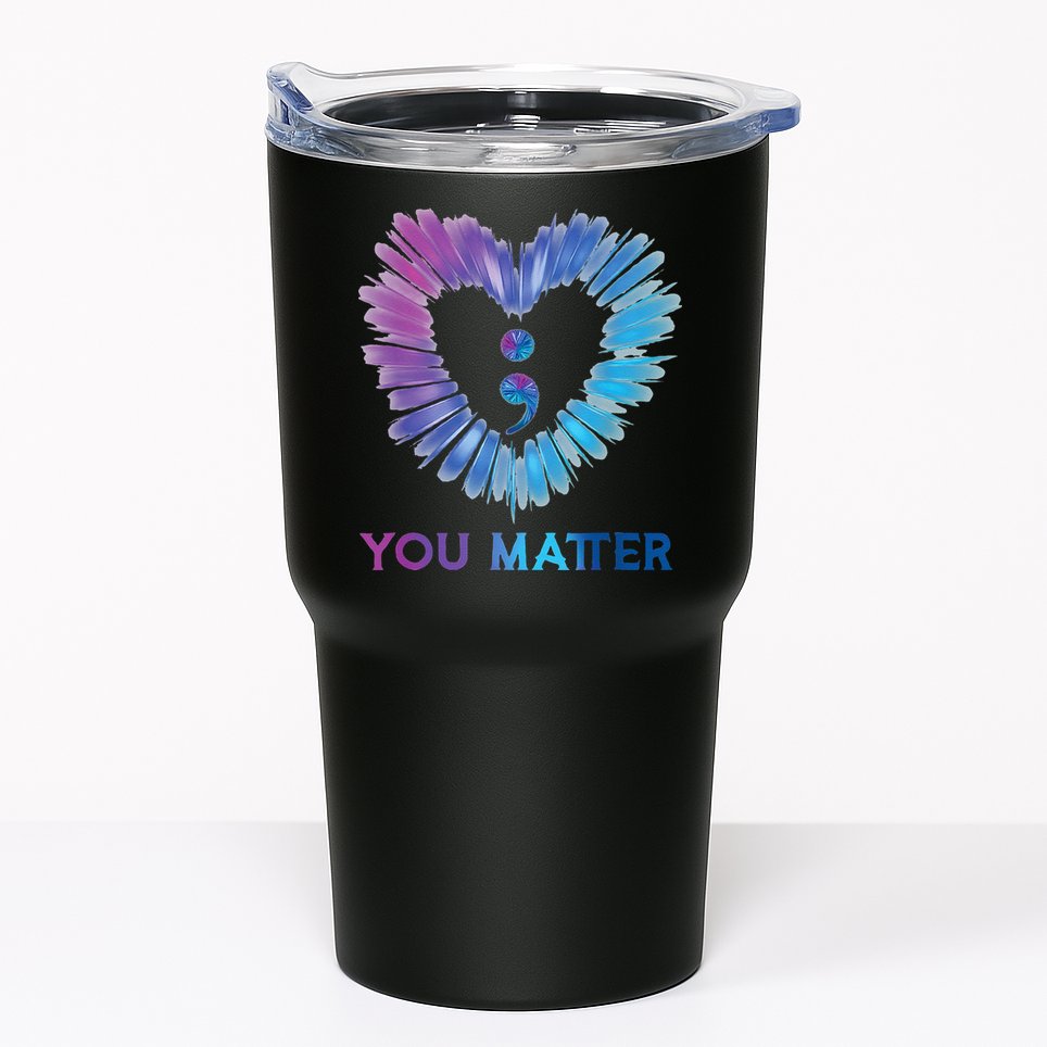 Heart You Matter 988 Suicide Prevention Awareness Tumbler