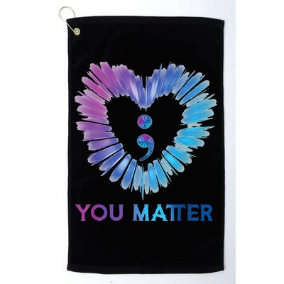 Heart You Matter 988 Suicide Prevention Awareness Golf Towel