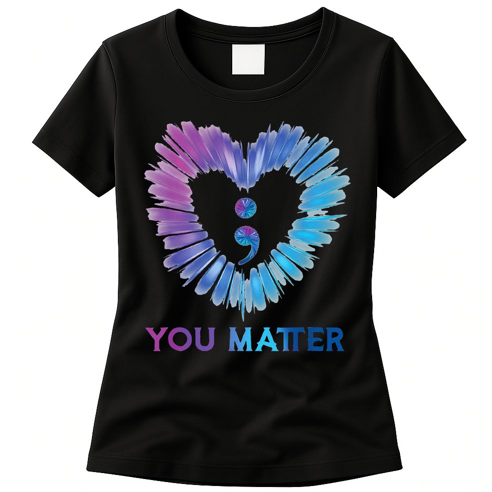 Heart You Matter 988 Suicide Prevention Awareness Womens T-Shirt