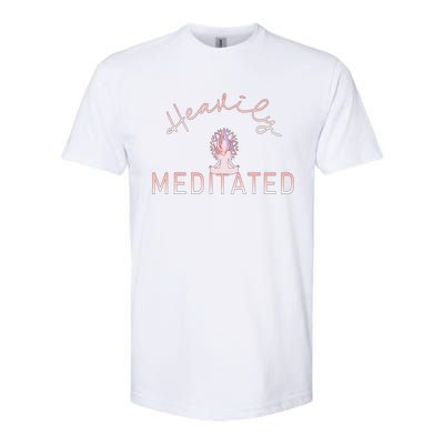 Heavily Yoga Meditated Gift Softstyle® CVC T-Shirt