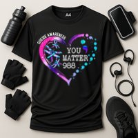 Heart You Matter 988 Suicide Prevention Awareness Dragonfly Cooling Performance Crew T-Shirt