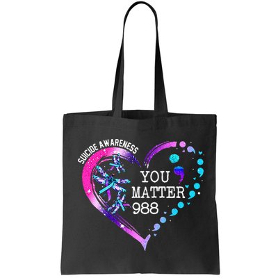 Heart You Matter 988 Suicide Prevention Awareness Dragonfly Bag