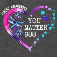 Heart You Matter 988 Suicide Prevention Awareness Dragonfly Vector Backpack