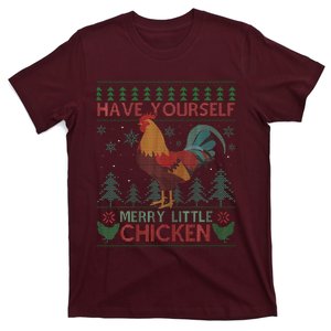 Have Yourself Merry Little Chicken Ugly Christmas Sweater T-Shirt