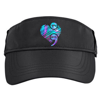 Heart You Matter Don't Let Story End Suicide Prevention Awareness Adult Drive Performance Visor