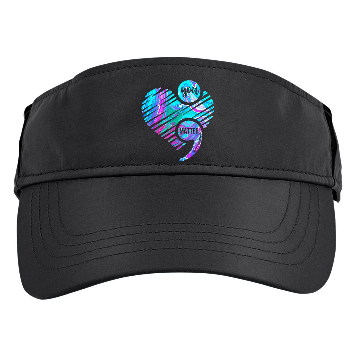 Heart You Matter Don't Let Story End Suicide Prevention Awareness Adult Drive Performance Visor