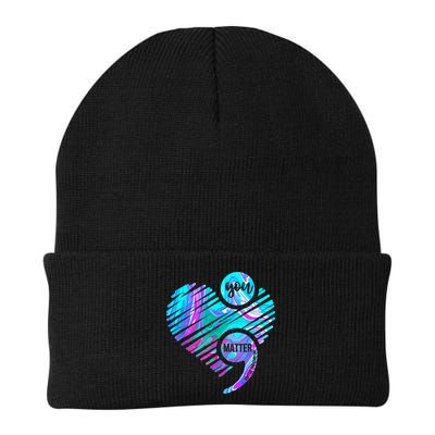 Heart You Matter Don't Let Story End Suicide Prevention Awareness Beanie